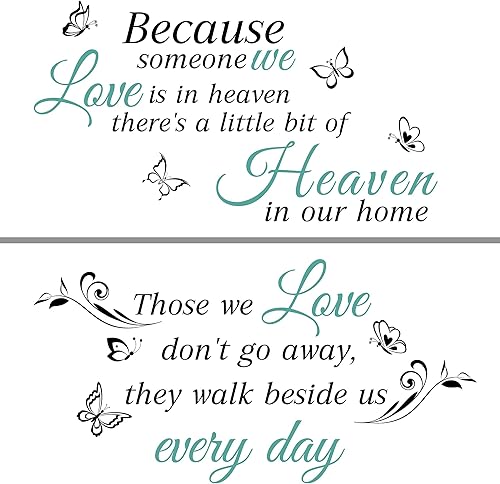 Calcomanías de pared con texto en inglés «Someone We Love is in Heaven» – Letras autoadhesivas, calcomanías de pared de memoria – inspirador,