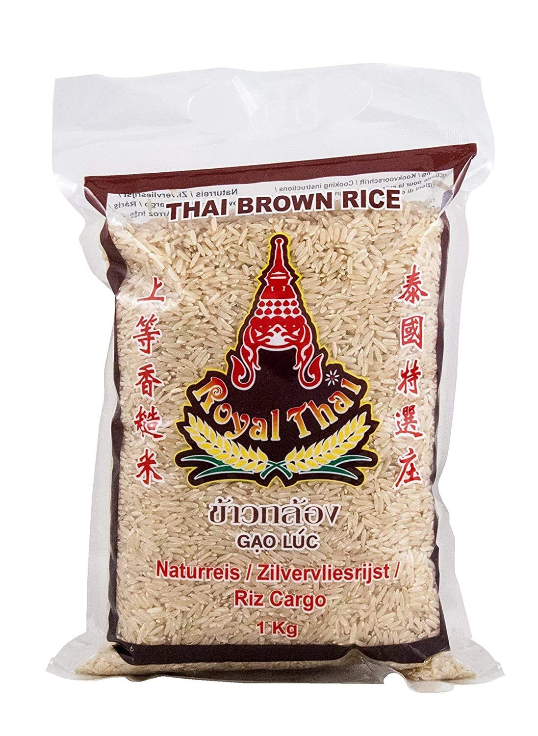 Royal Thai Brązowy ryż naturalny 1 kg, 5 sztuk, (5 x 1000 g)