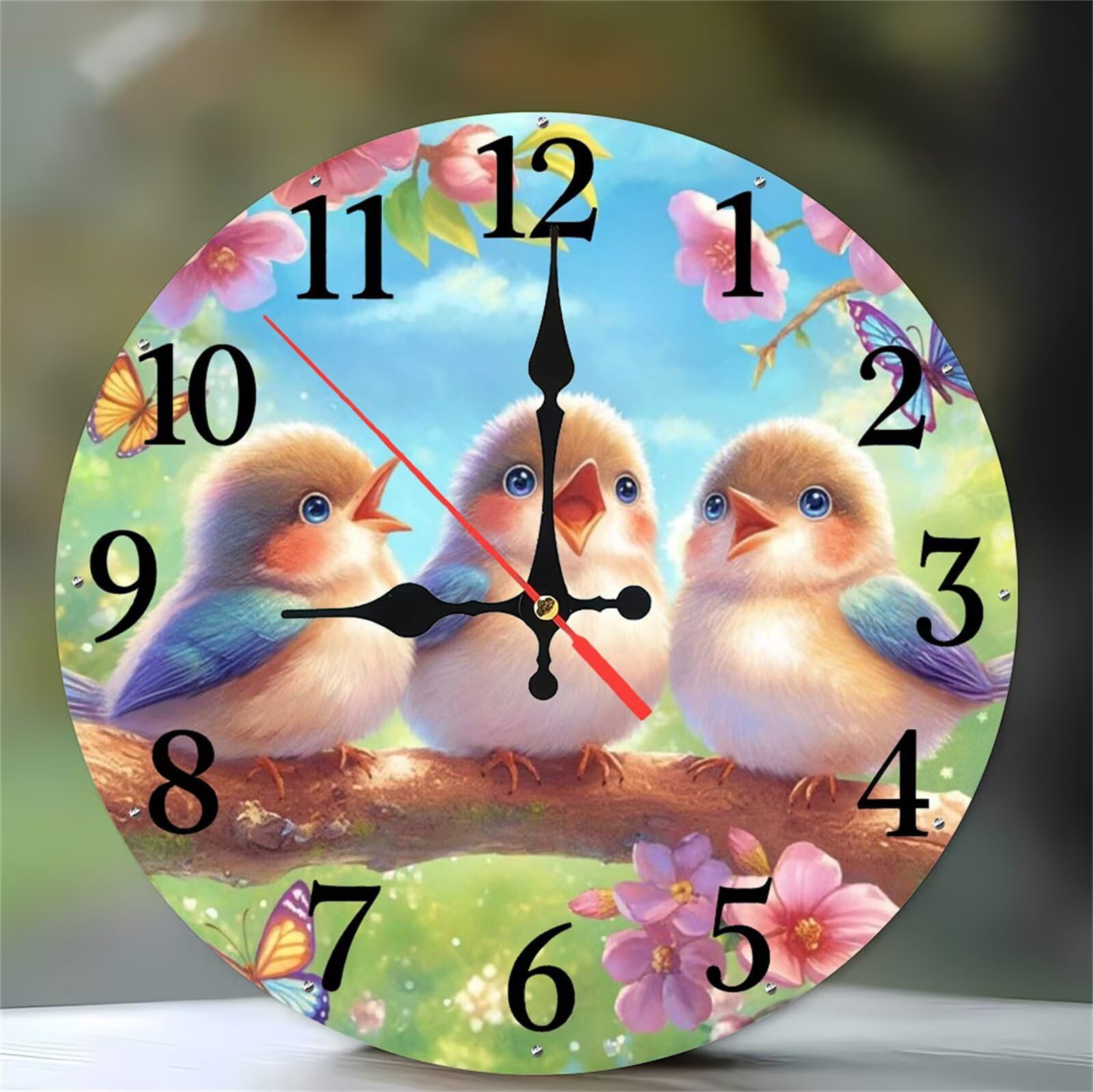 Horloge murale sans tic tac silencieuse pour salon et sommeil paisible