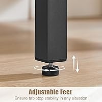 Vista 6 de Rovibek Folding Dining Table for 2-6, Drop Tables for Small Spaces, Extendable Dining Room Table, Farmhouse Kitchen Table, Rustic Wood Dining Table