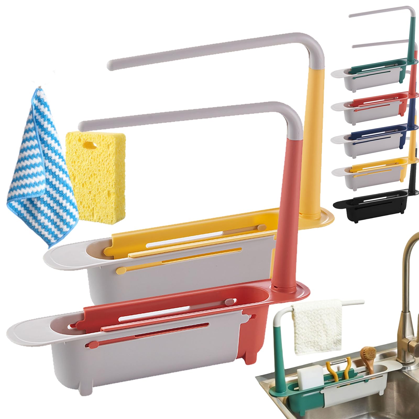 TVANTRUXIS PP Telescopic Sink Storage Rack