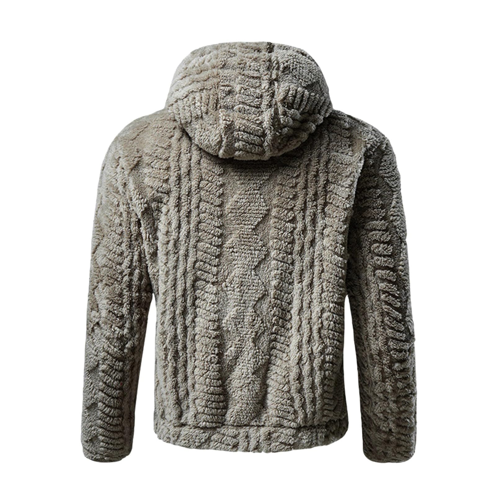 Generisch Felpa con cappuccio oversize invernale da uomo, calda e alla moda