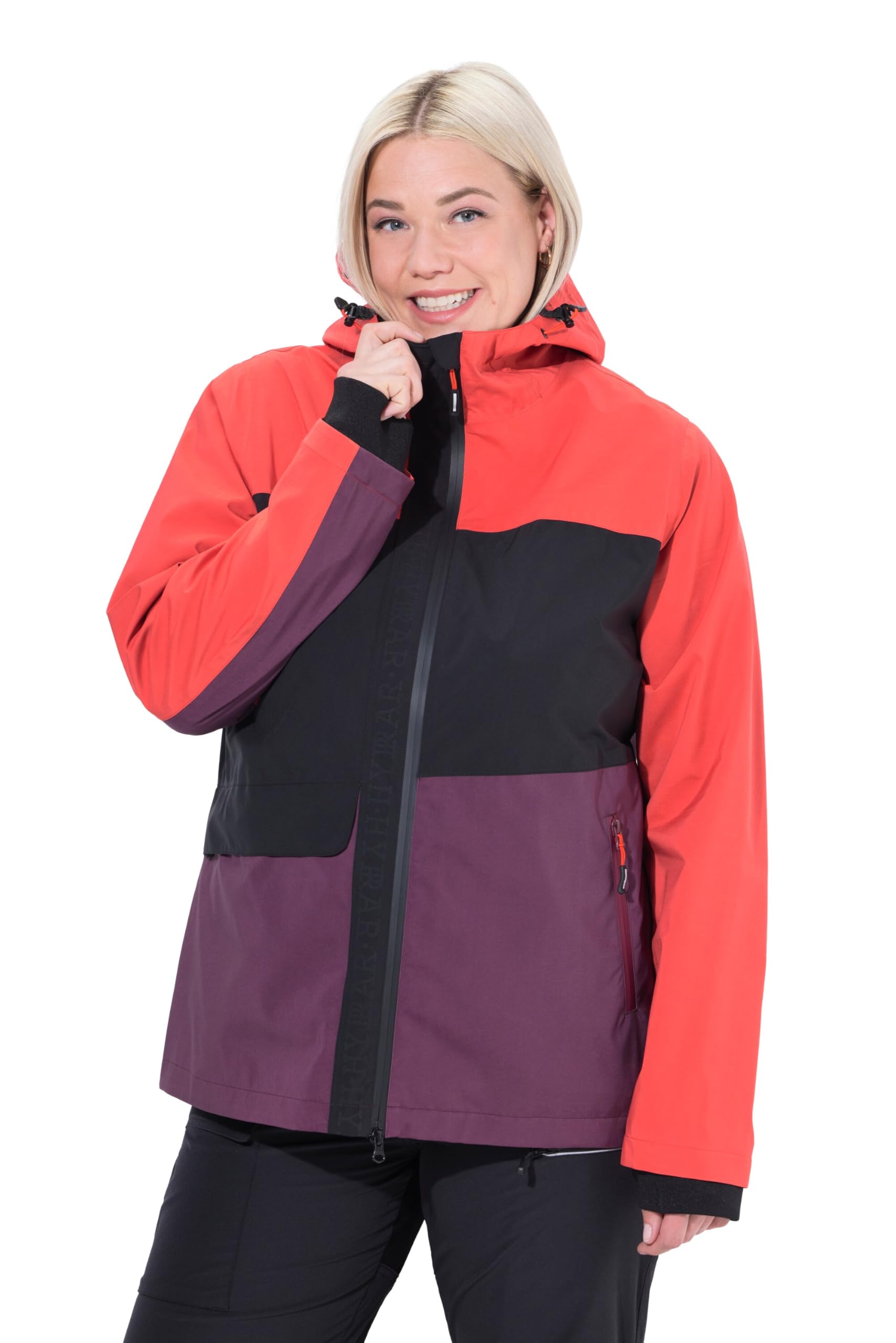 Ulla Popken Damen große Größen Übergrößen Plus Size HYPRAR Regenjacke, wasserdicht, Kapuze, Oeko-TEX 831700