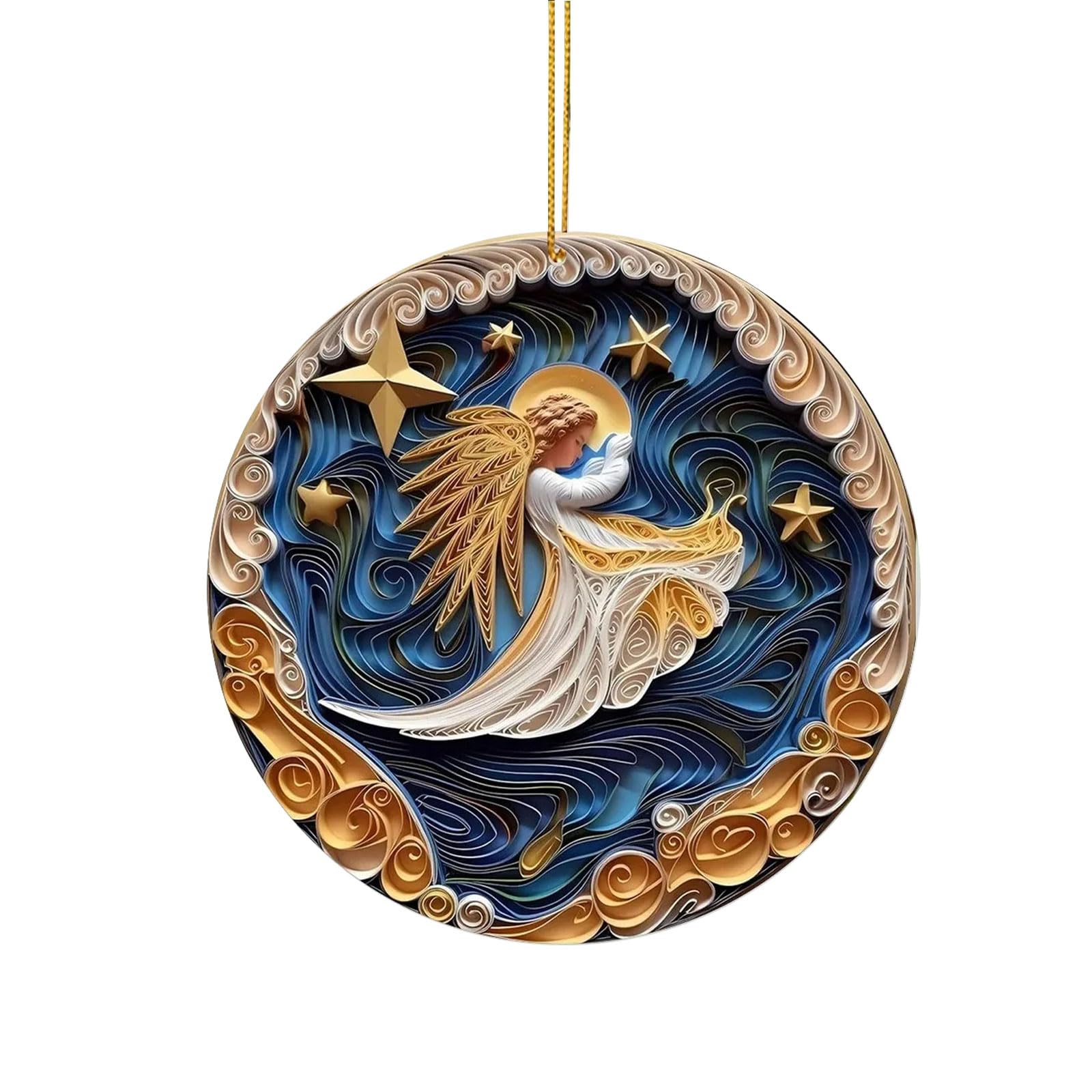 Jazuaiao Clear Christmas Tree Suspended Ornamentation Additional Polyacrylate Substance Holiday Deck for Family Gathering Party Decoration Supplies
