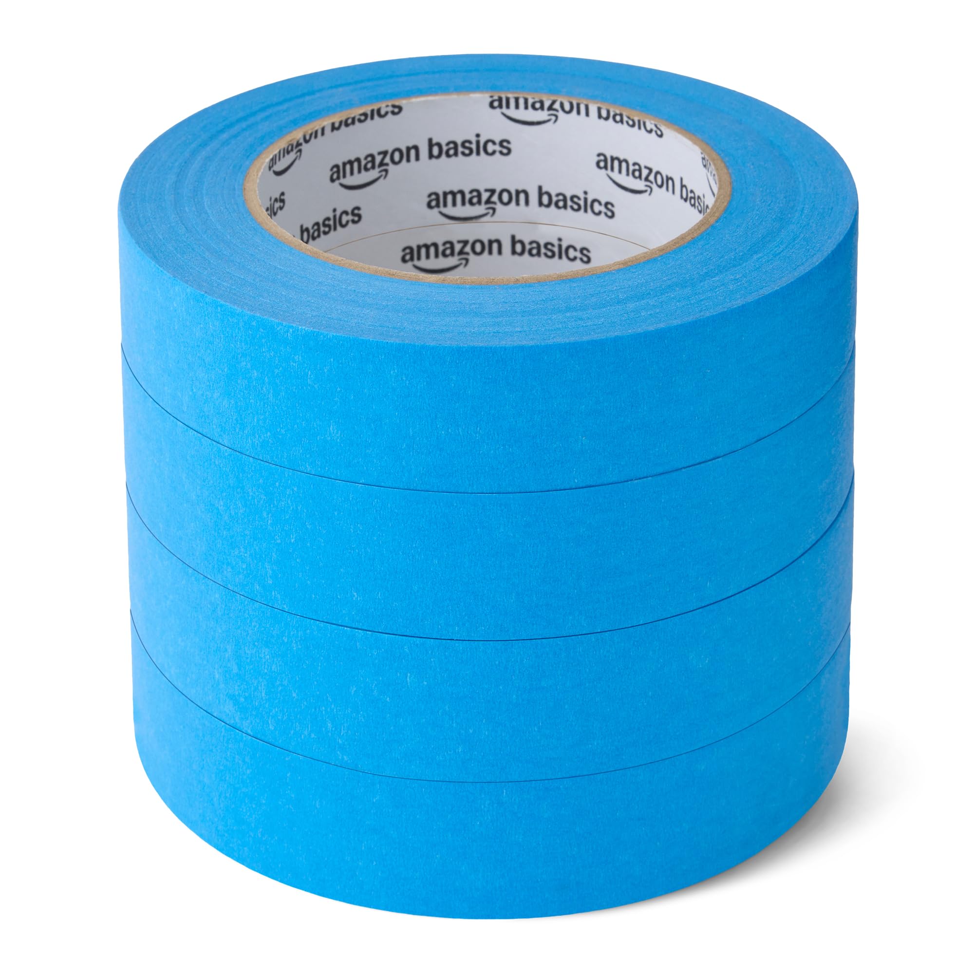 Amazon Basics Malerband, 2.3 cm x 55 m, 4er-Pack Rollen, Blau