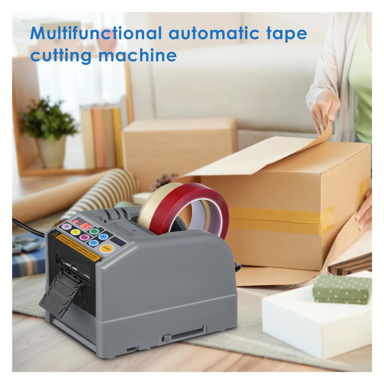 Dispenser automatico di nastro Dispenser di nastro elettrico Dispenser automatico di nastro elettrico, confezionatrice for taglierina adesiva Per imballaggio/spedizione