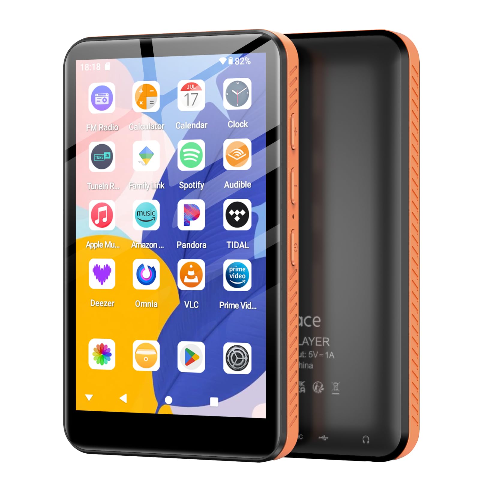 Lettore MP3 con Bluetooth e WiFi, Android 13, lettore MP3 MP4 con 4