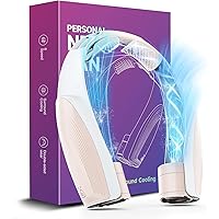 Slientspin 8000mAh Ventilatore Portatile da Collo, Ventilatore Ricaricabile Senza Lama