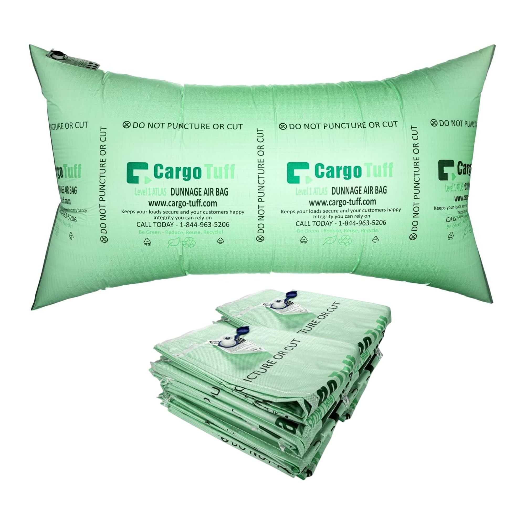 IDL Packaging Lot de 20 airbags de calage en polypropylène tissé, niveau 1 – Fabriqués aux États-Unis – Remplissez le vide dans les camions et les expéditions intermodales, réutilisables – Airbags de