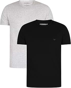 Amazon.co.jp: Emporio Armani 2 - Pack Pure Cottonクルー