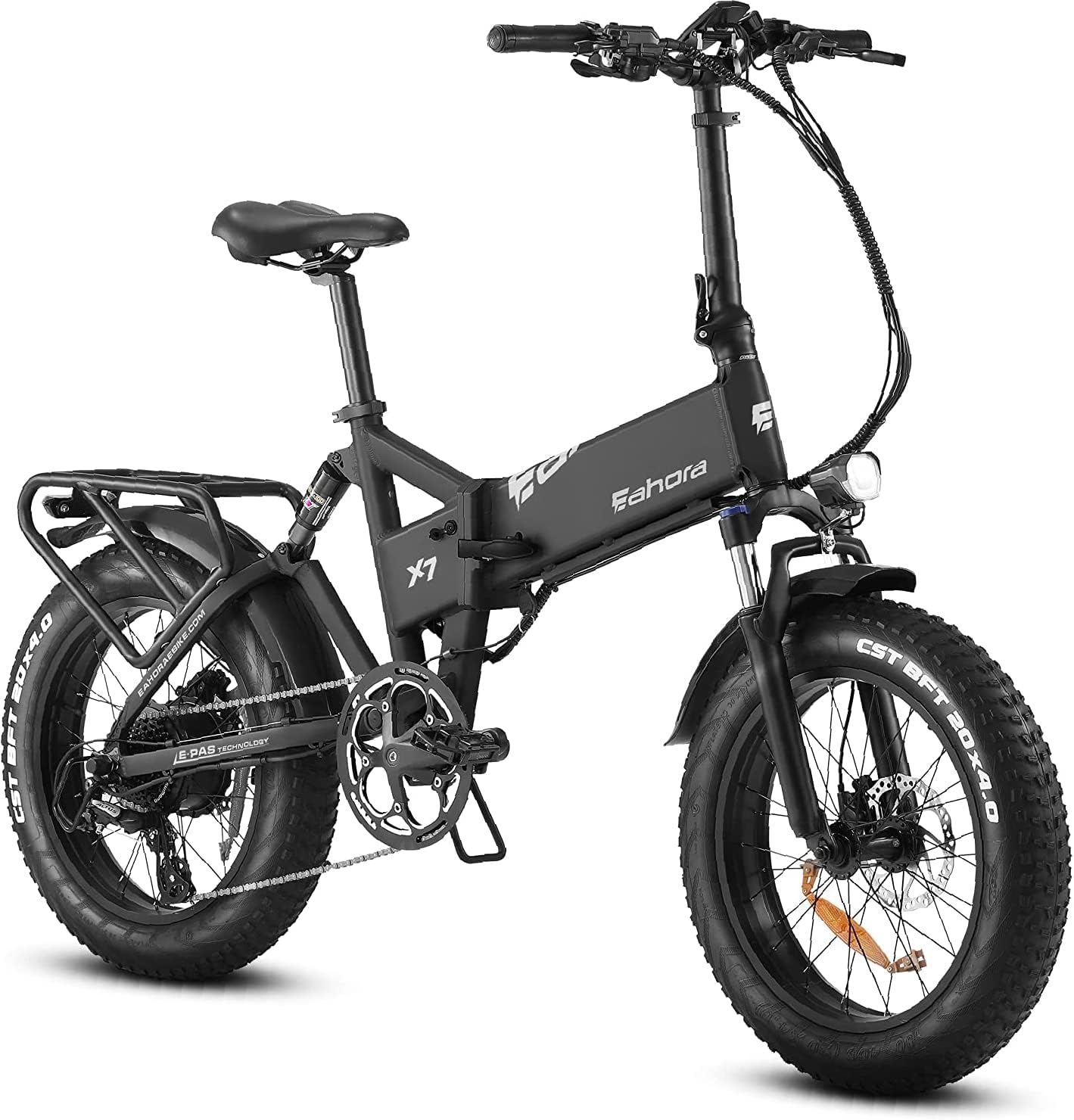 eAhora X7 Special Peak 1000W 17.5AH Electric Folding Bike