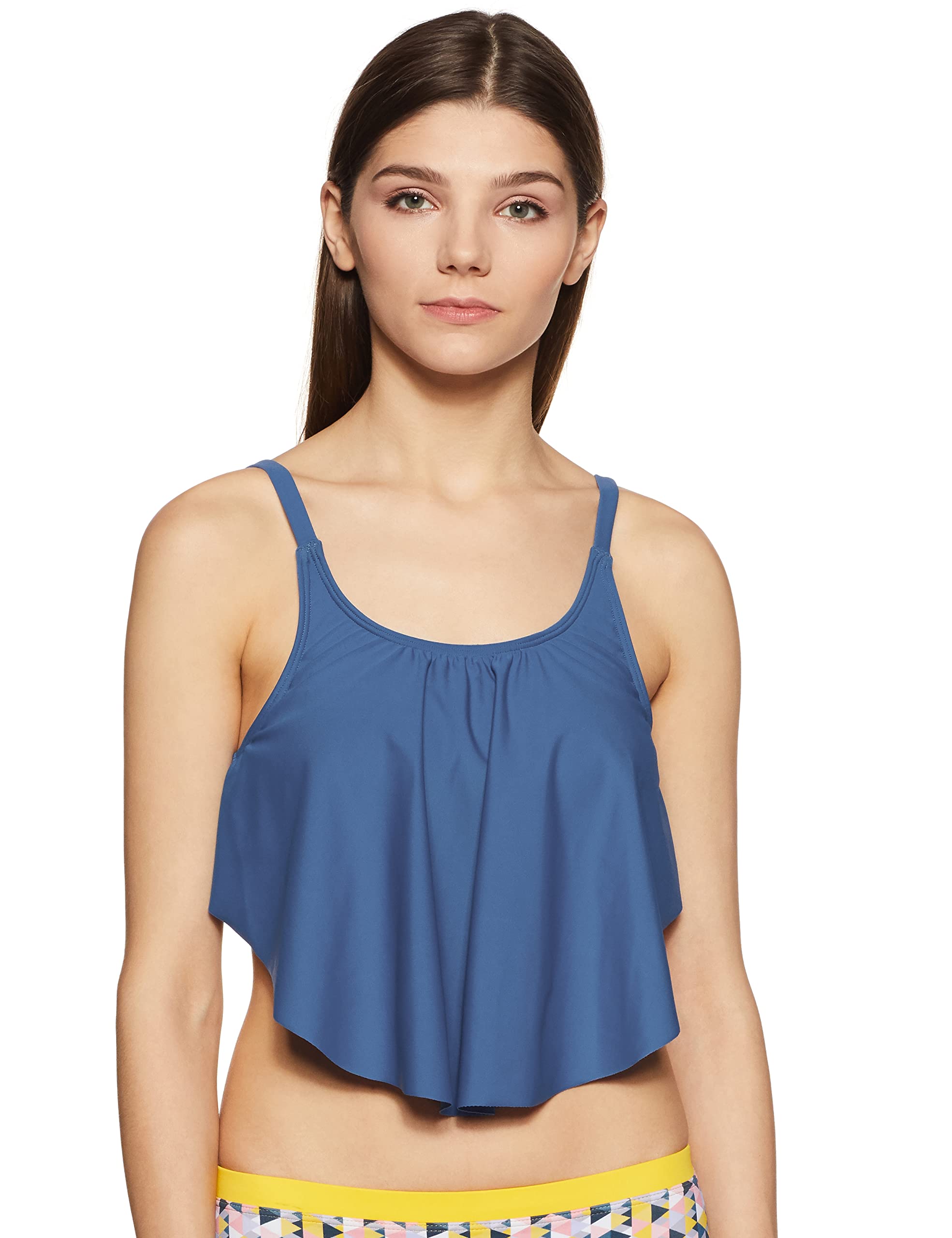Women's Flounced Swim Crop Top-image-5