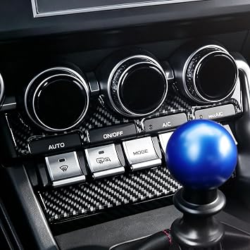 BETTERHUMZ Carbon Fiber Center Console Decor Sticker for Toyota GR86 | for Subaru BRZ 2021-2024 CD Control Panel Cover Trim Car Interior Accessories