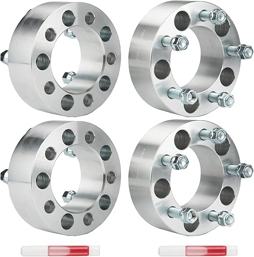 Vista 170 de KAX Espaciadores de rueda de 0.236 x 5.315 in, espaciadores de rueda centrados de 2 pulgadas y 6 lengüetas para F-15-0, Expedition, Mark LT, Negro