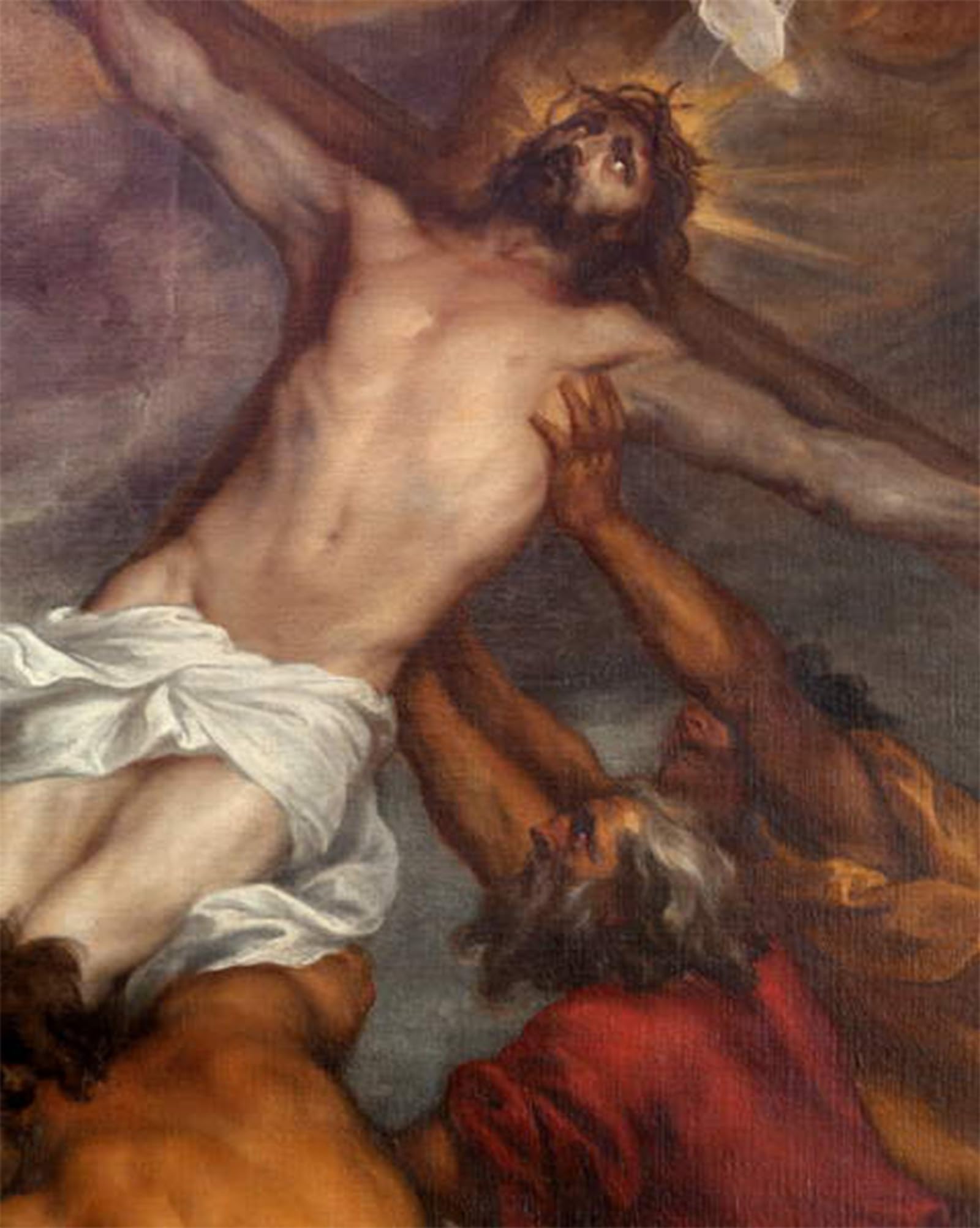 ARTXLXXBN Famous Painting Canvas Artwork Graffiti Print the Elevation of the Cross Before by Van Dyck Portrait Canvas Image for Home Decor 60x90cm