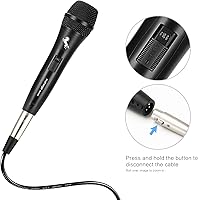 Vista 3 de Marengo Dynamic Vocal Microphone for Karaoke Speaker,Wired Handheld Mic with On and Off Switch and 13ft Detachable Cable