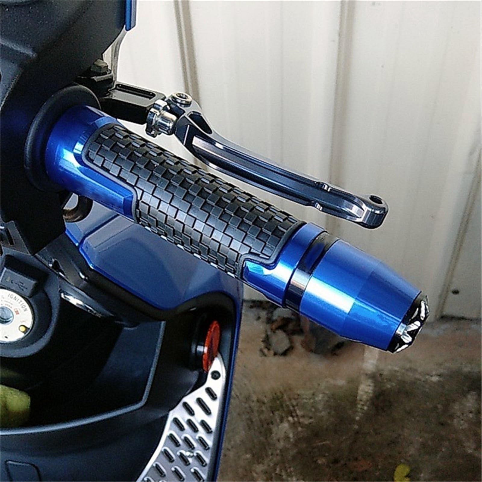 Contrapesos Manillar Moto para S┐uzuki GSX1300 B┐King 2008-09 2010 2011 2012 B-King Motocicleta 7/8 "22mm Empuñaduras Manillar Barra Extremo Enchufe Accesorios(Red)
