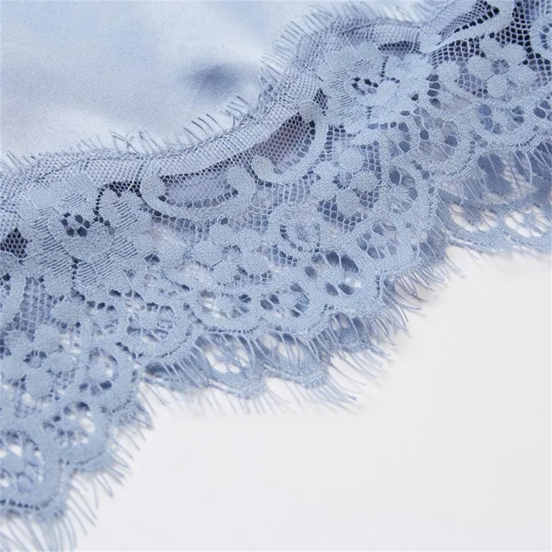 Yeuyyben Vestaglie lunghe da donna in raso opaco in pizzo kimono da sposa abiti da damigella d'onore abiti da notte per feste di nozze