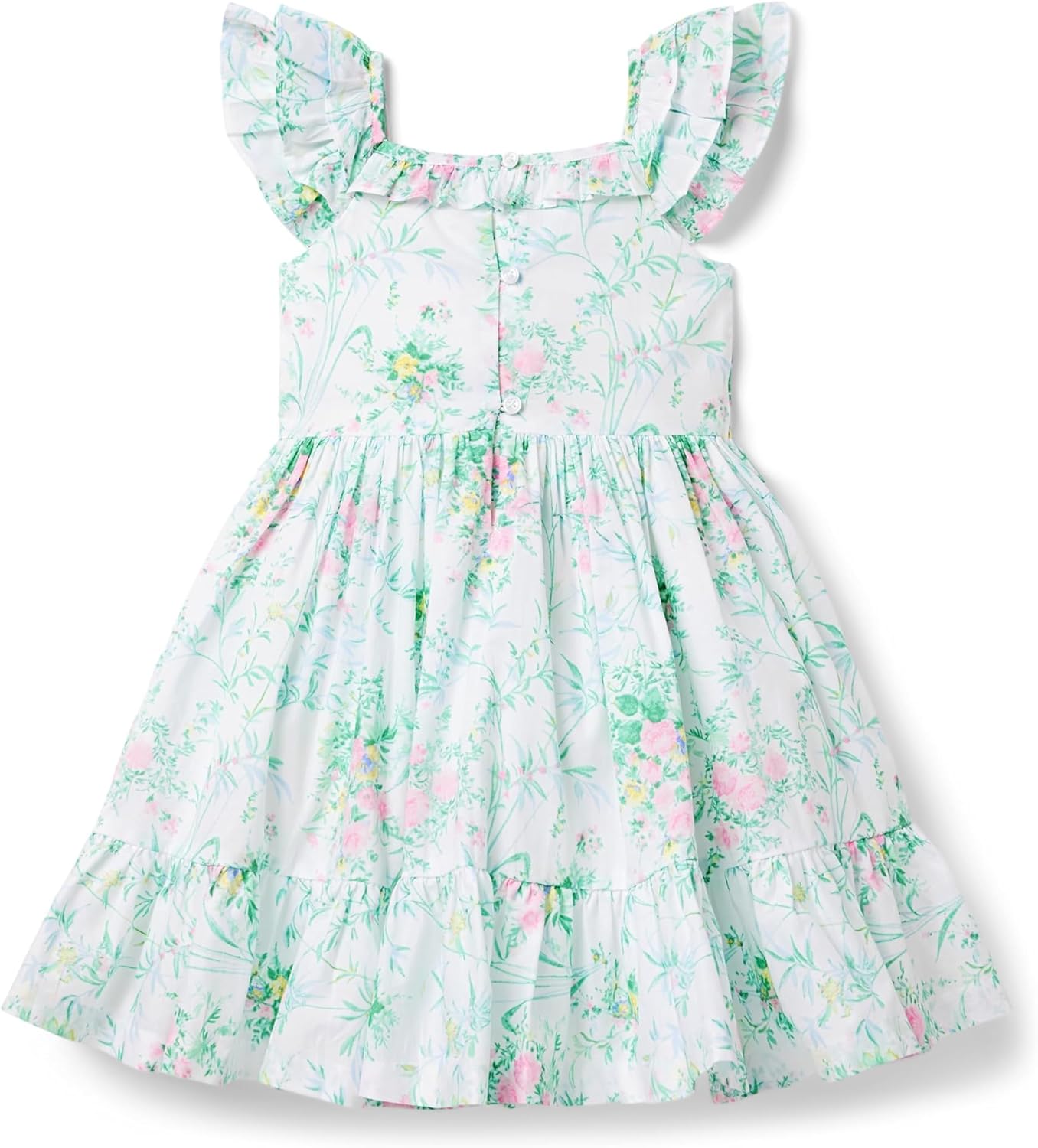 Janie and Jack Girls White Floral Dress (Toddler/Little Kids/Big Kids) - Image 2
