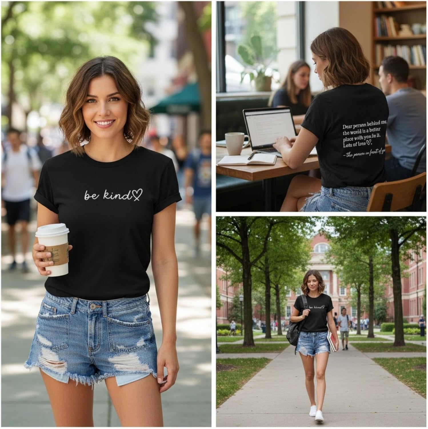 Be Kind Womens T Shirts Cute Graphic Blessed Shirt Short Sleeve Tees Funny Inspirational T-Shirt Teacher Tops - Image 5