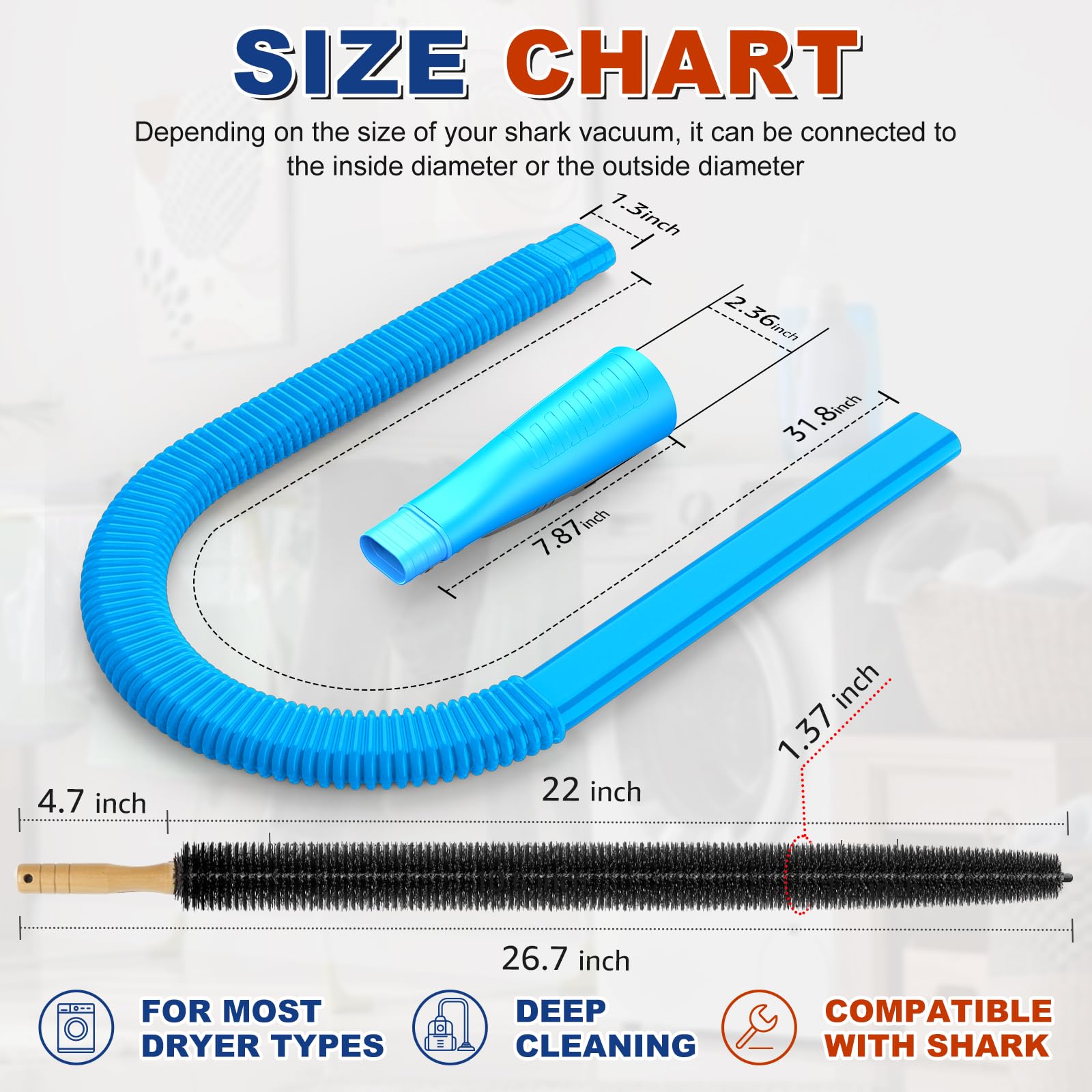 Sealegend Dryer Vent Cleaner Kit - Lint Removal -6 Sealegend Dryer Vent Cleaner Kit - Lint Removal -6