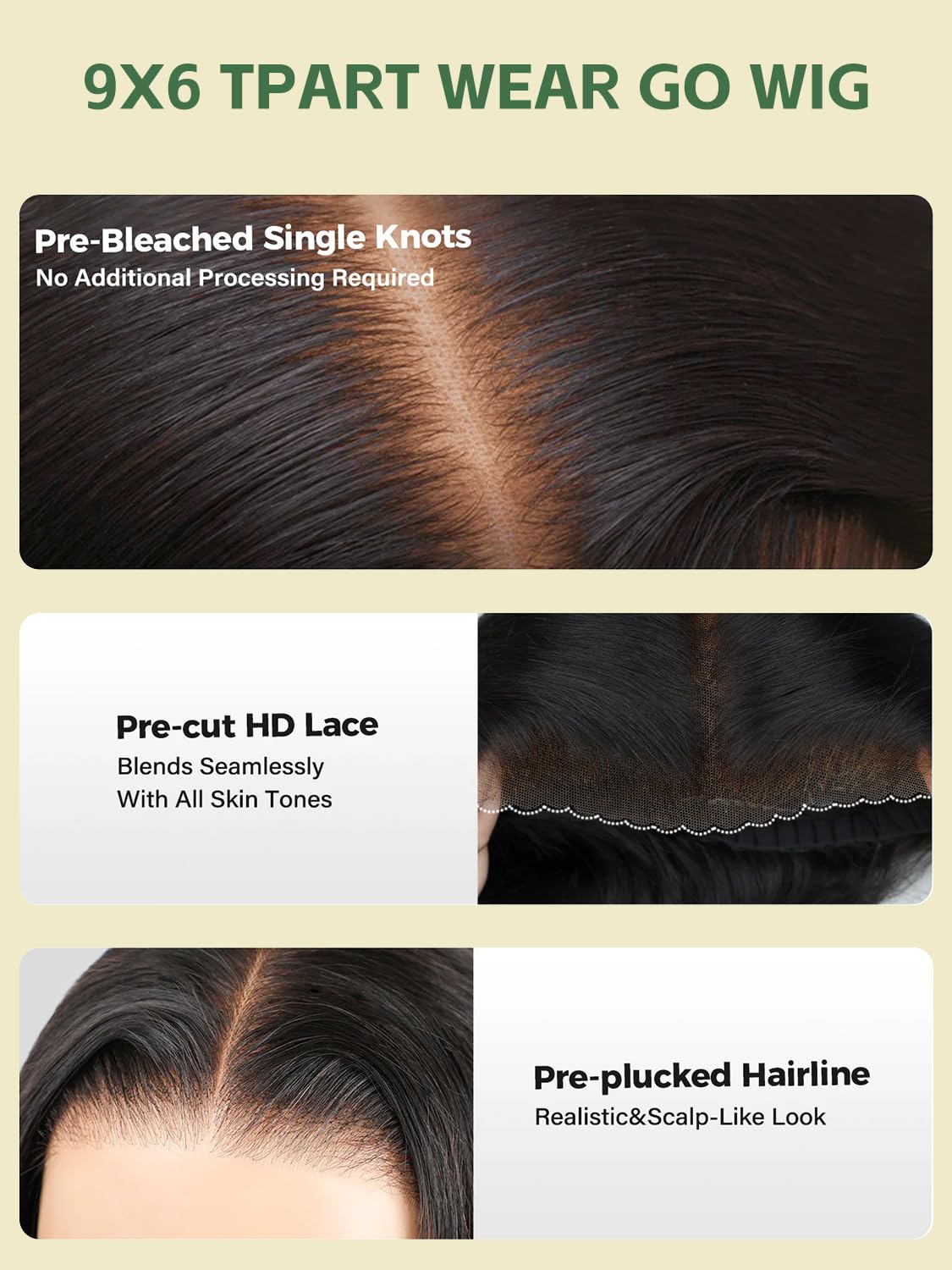 Layered Cut Short Bob 9x6 Yaki Straight Human Hair Wig HD Lace Front Drawstring Glueless Wigs Human Hair Pre Plucked Pre Cut T Part Yaki Straight Bob Wig for Black Women 180% Density 16 Inch
