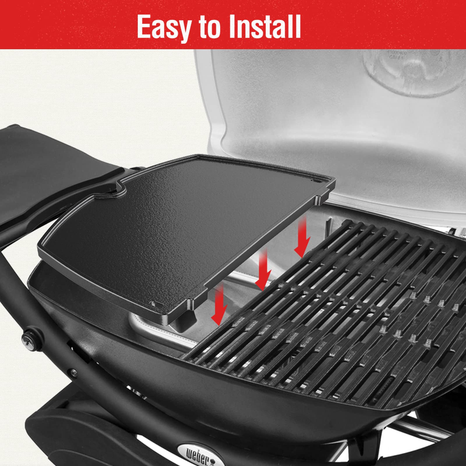 6558 Parti Grill Ghisa 32 x 21.8 x 1.2 cm Ricambi Accessori per Weber Q100 & Q1000 Series Q120 & Q1200 Stand Series q 1400, 6558 Accessori di Ricambio per Grill a Gas.