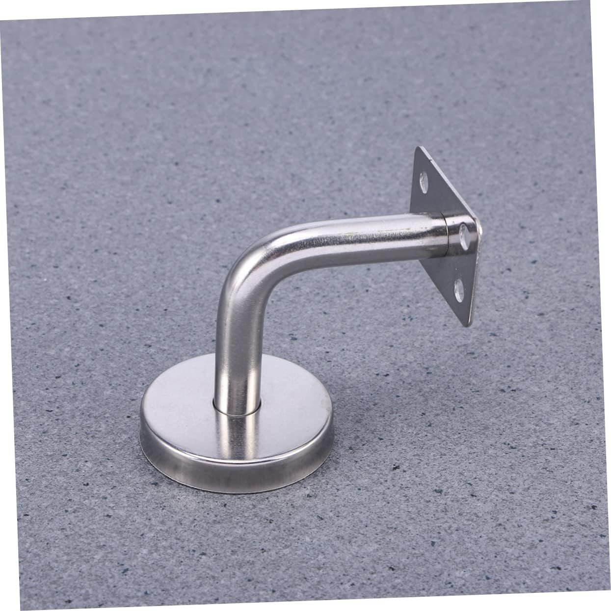 STOBOK 3Pcs Stainless Steel Handrail Support Brackets Wall Mounted Stair Rail Bracket for Home Office Gym and Hotel Durable Silver Bannister Hardware Easy Installation