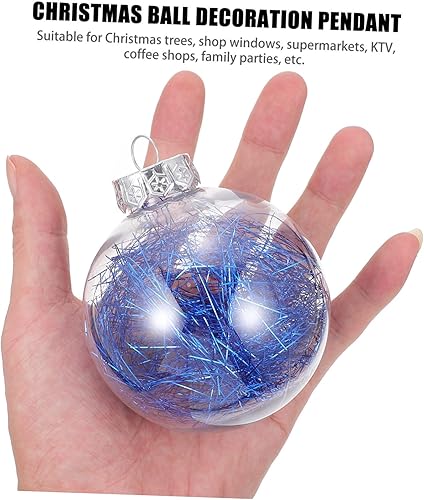 Miniatura 5 de Abaodam 2 Boxes Christmas Ball Pendant Hanging Christmas Balls Decorations Glitter Christmas Ball Christmas Tree Flower Garland Decorations