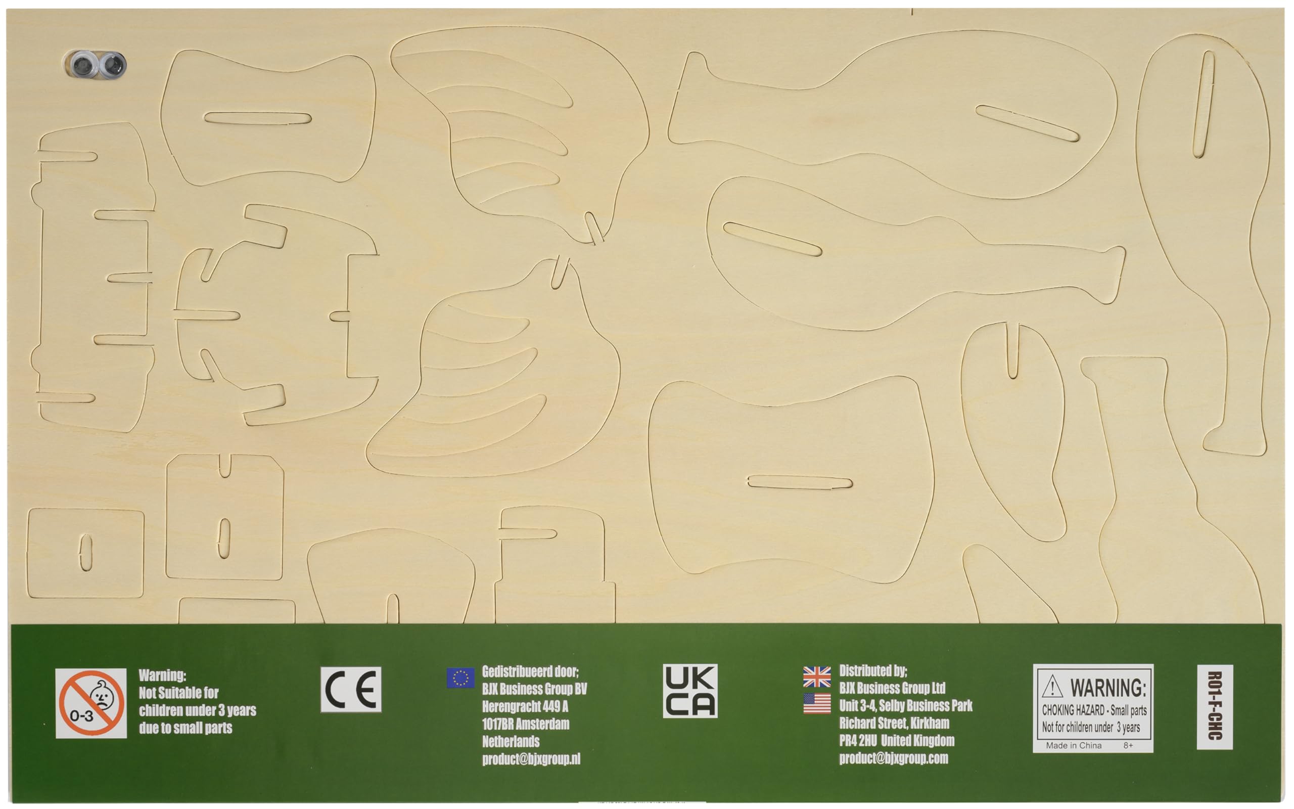 QUAY Woodcraft Kit Costruzione Modellino Chiurlo In Legno FSC - Compensato Pretagliato 25x35x4 Cm - 4