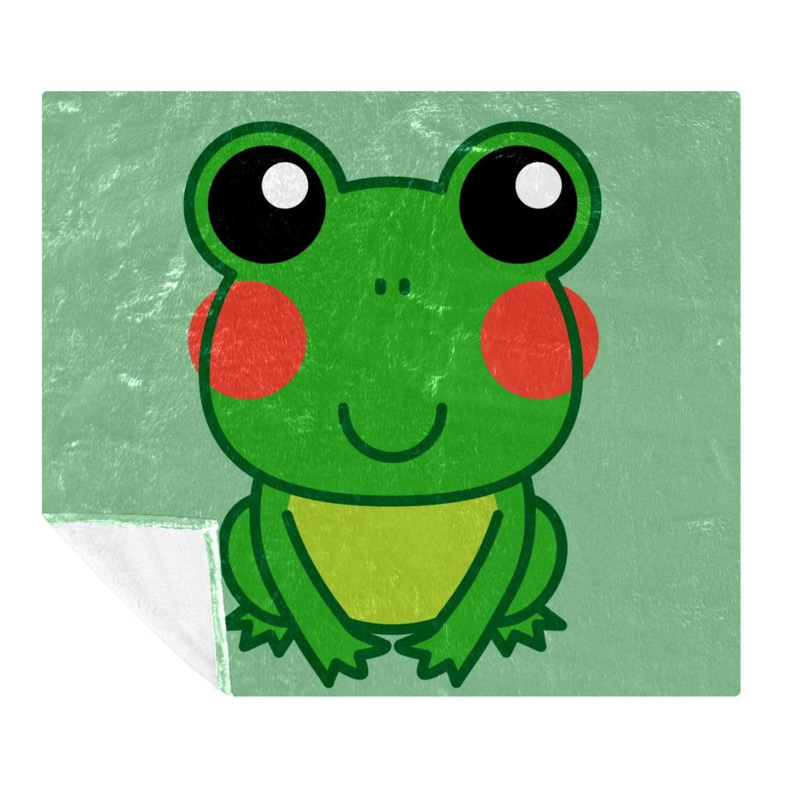 Couverture polaire plaid grenouille de literie décorative canapé lit