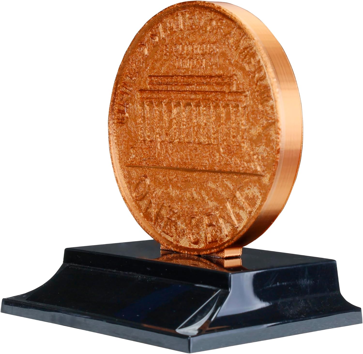 Decade Awards Personalized Penny Trophy - Engraved Big Money Novelty Award - 3D Coin Prize for Finance Office Fundraiser or Contest Winner - Customize Now (5 Inch)