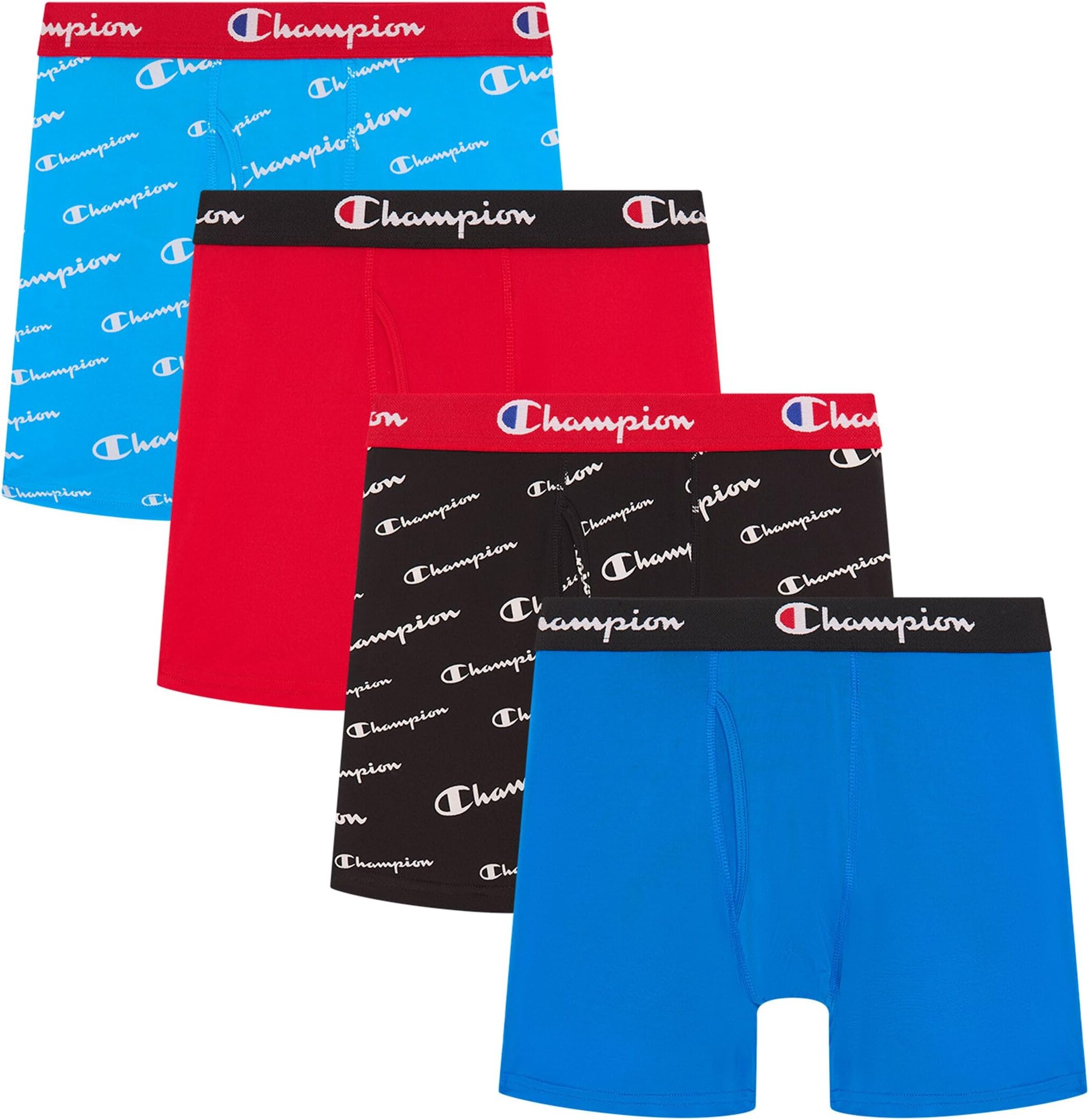Boys' Everyday Active Lightweight Stretch Boxer Briefs - 4 Pack (S–xl)