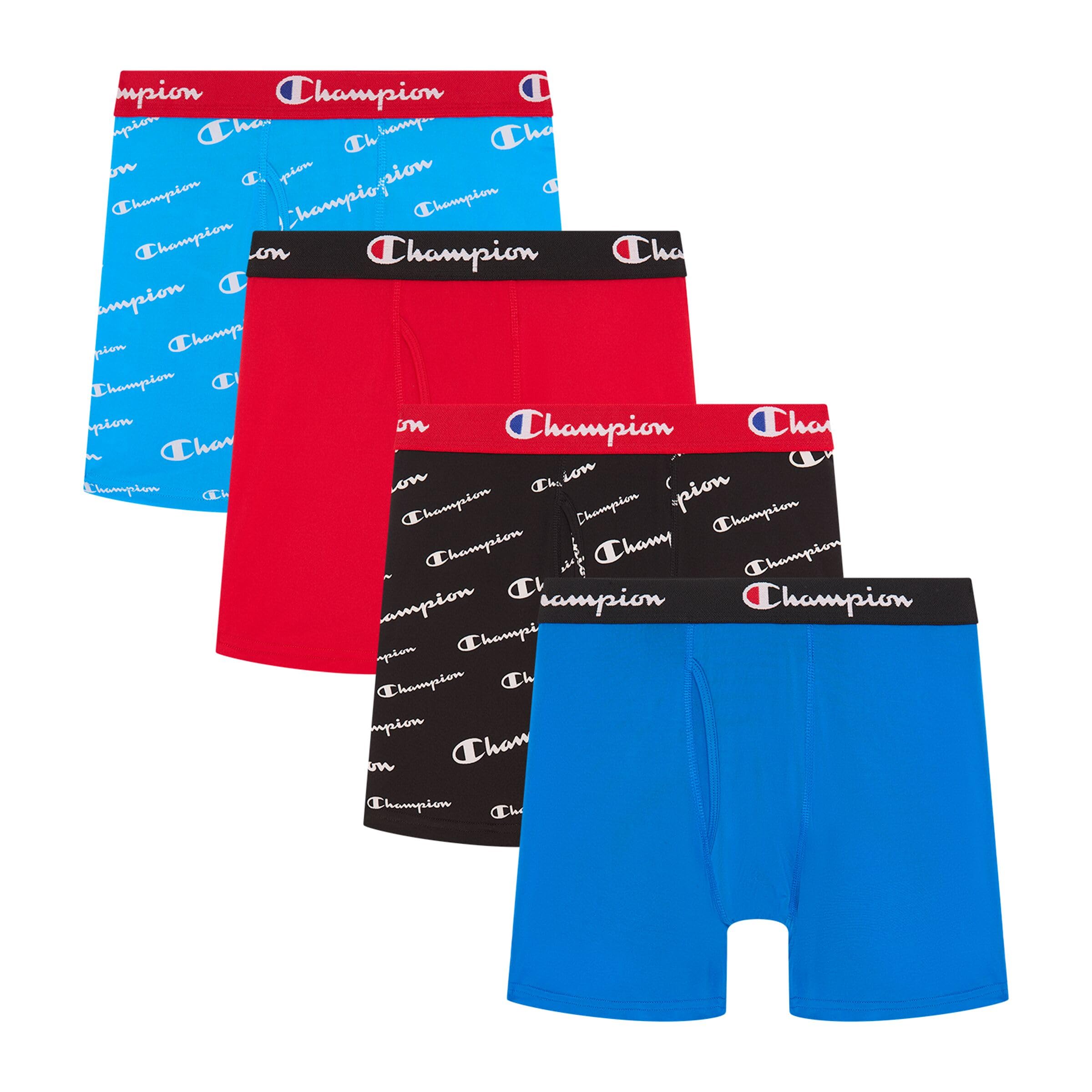 Boys' Everyday Active Lightweight Stretch Boxer Briefs - 4 Pack (S–xl)