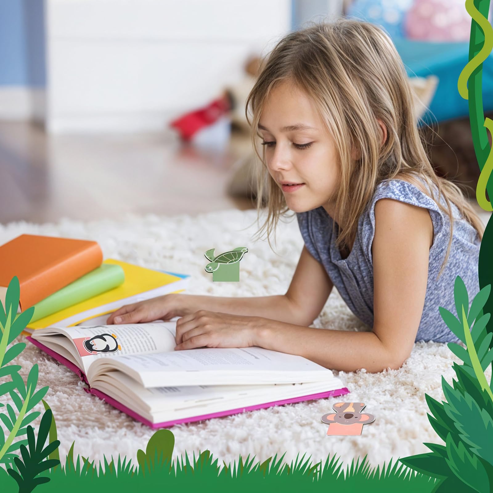 12 stuks magnetische boekenleggers, cadeaus voor eerste schooldag