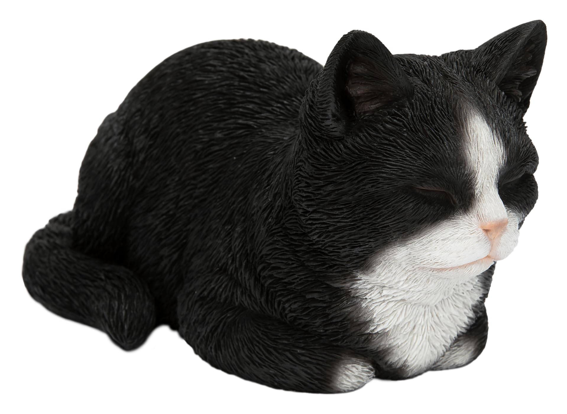 Figurine de chat rêveur statuette de chat paisible intérieur extérieur