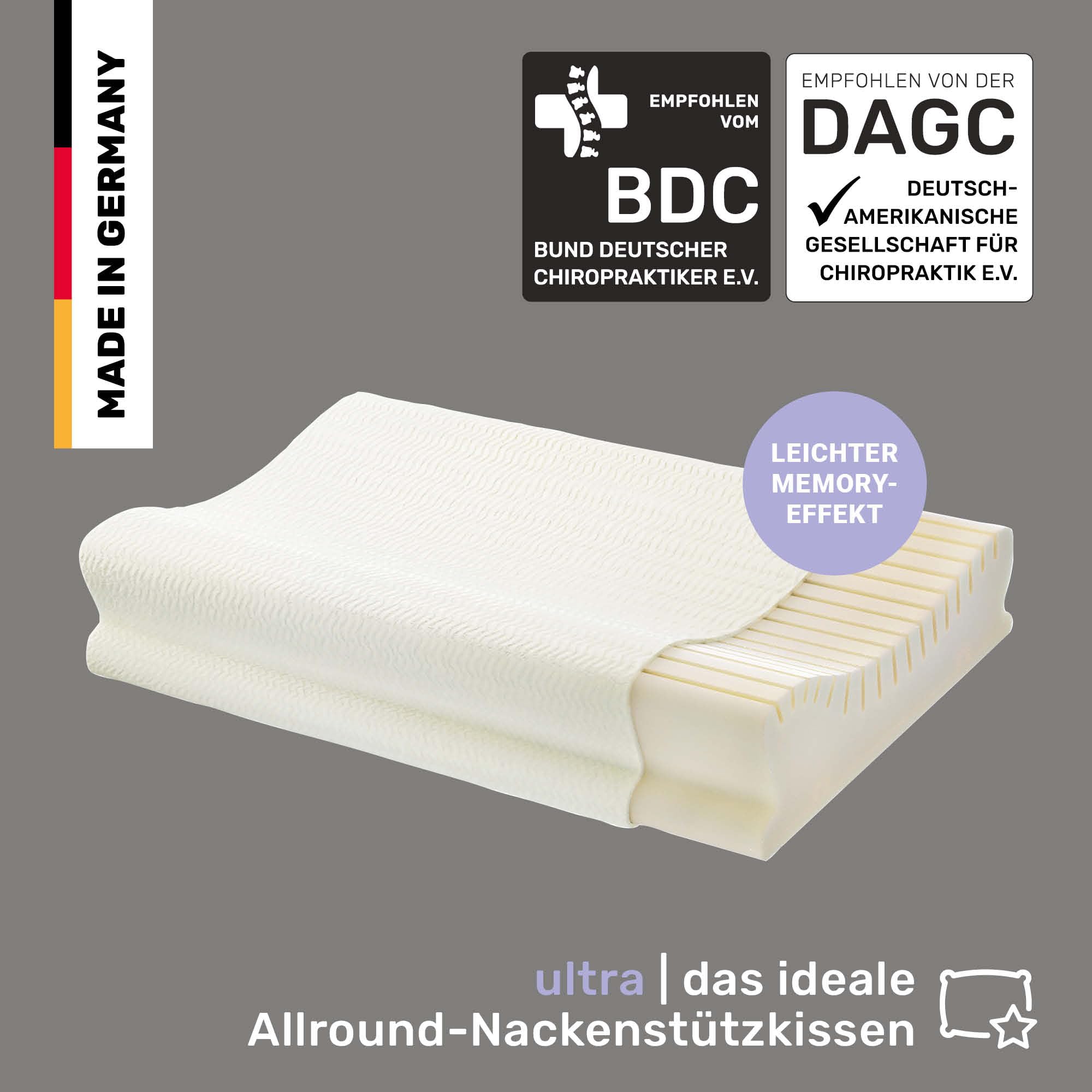 Centa-Star Cuscino cervicale NeckProtect® Ultra, 40 x 60 cm
