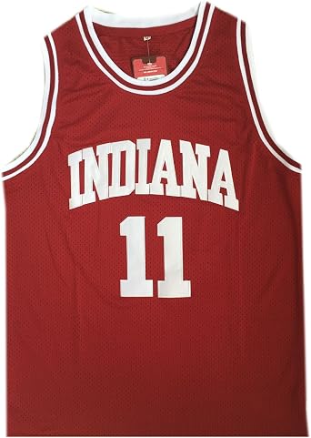 Mens State College #11 Retro Vintage Throwback Basketball Jersey Embroidered Red