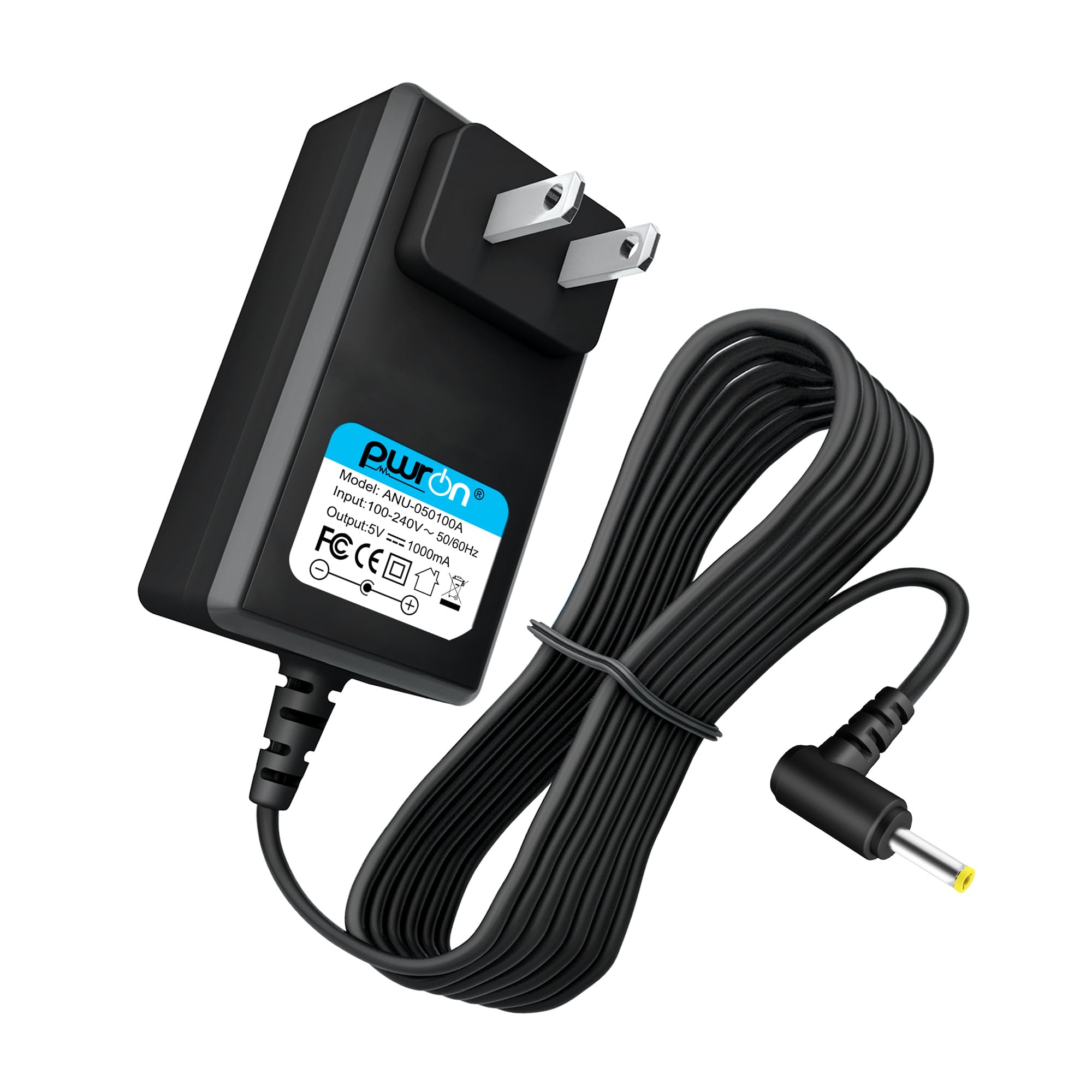 PwrONCharger for Zoom AD-14 Portable Recorder, 5V AC Adapter Compatible with Zoom H4n Pro, H4n, R16, AD-14, ARQ AR-96, AR-48, UAC-2, Q3, Q3HD and R24 Power Supply