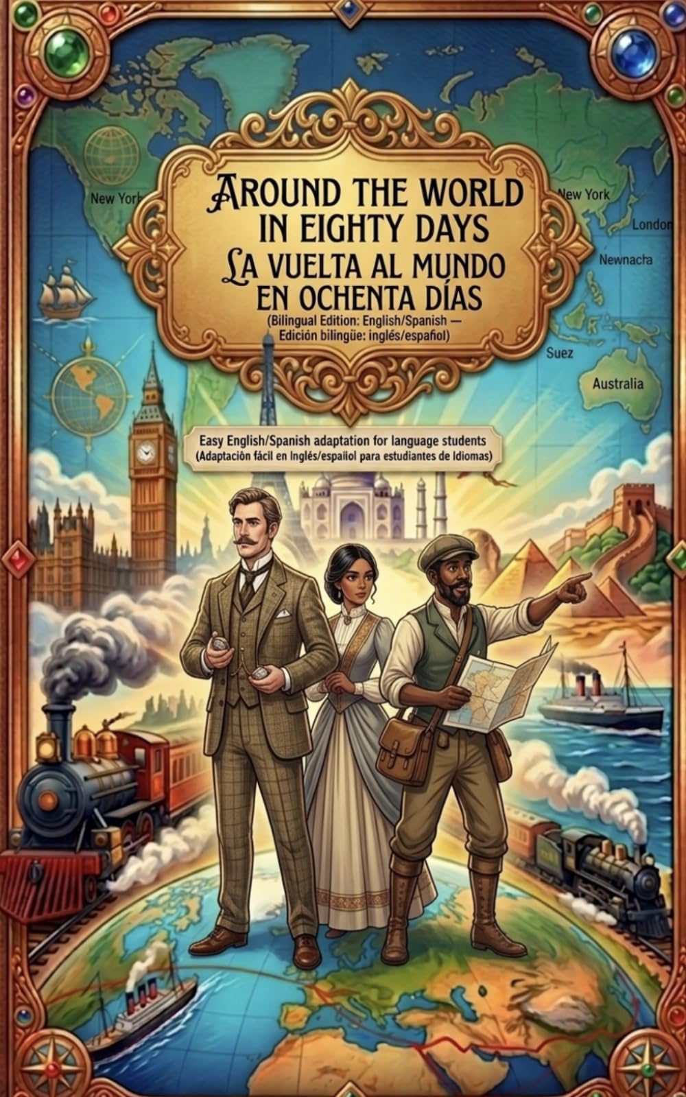 Around the world in eighty days La vuelta al mundo en ochenta días: bilingual edition English/Spanish Edición bilingüe Ingles/Español (Easy Spanish/English)