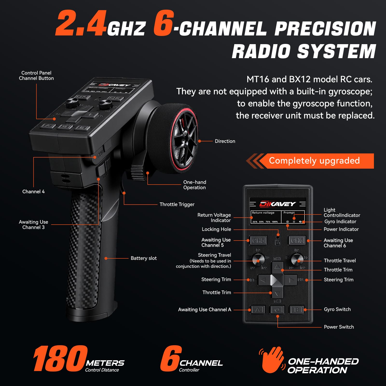 Camion TéLéCommandé 4x4 Brushless 1/16, Vitesse Maximale 80 Km/H, Tout-Terrain, Avec Batterie 3s,éTanche Et Haute Vitesse,IdéAl Pour Les Adultes Et Les Aventures Sur Neige Ou Sable - Rouge DéGradé