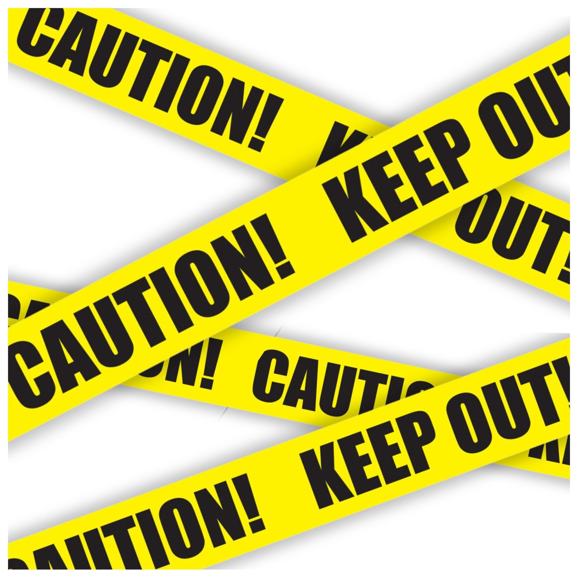 AKH® Halloween Warning Tape 12.2m x 7cm - Halloween Fright Tape, Caution, Danger, and Do Not Enter Decoration Tape for Halloween Parties, Haunted House Decor, Zombie and Crime Scene Themes (Design D)