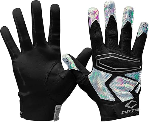 Miniatura 1 de Cutters Rev Pro 4.0 Ultra Grip - Guantes de fútbol con receptor ancho. Tallas para jóvenes y adultos (1 par)