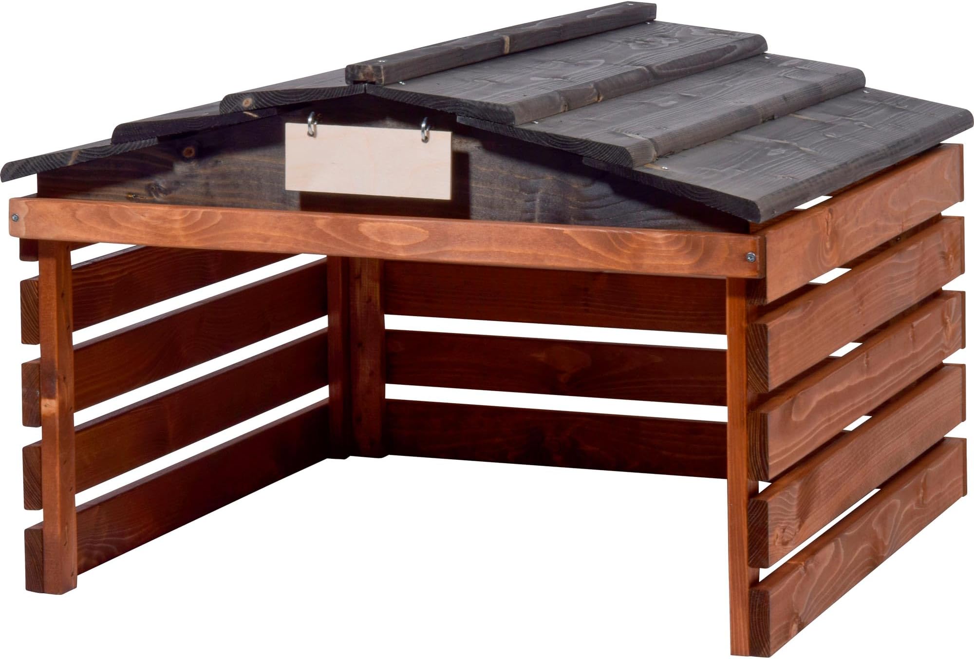 dobar Mährobotergarage mit abnehmbarem Dach, Unterstand für Automower, 78,5 x 74 x 52,5 cm, Fichte