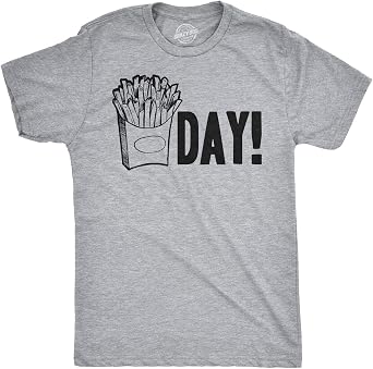 Mens Fry Day Friday Funny Fast Food French Weekend TGIF T Shirt