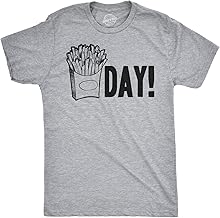 Mens Fry Day Friday T Shirt Funny Fast Food French Fry Weekend TGIF Tee