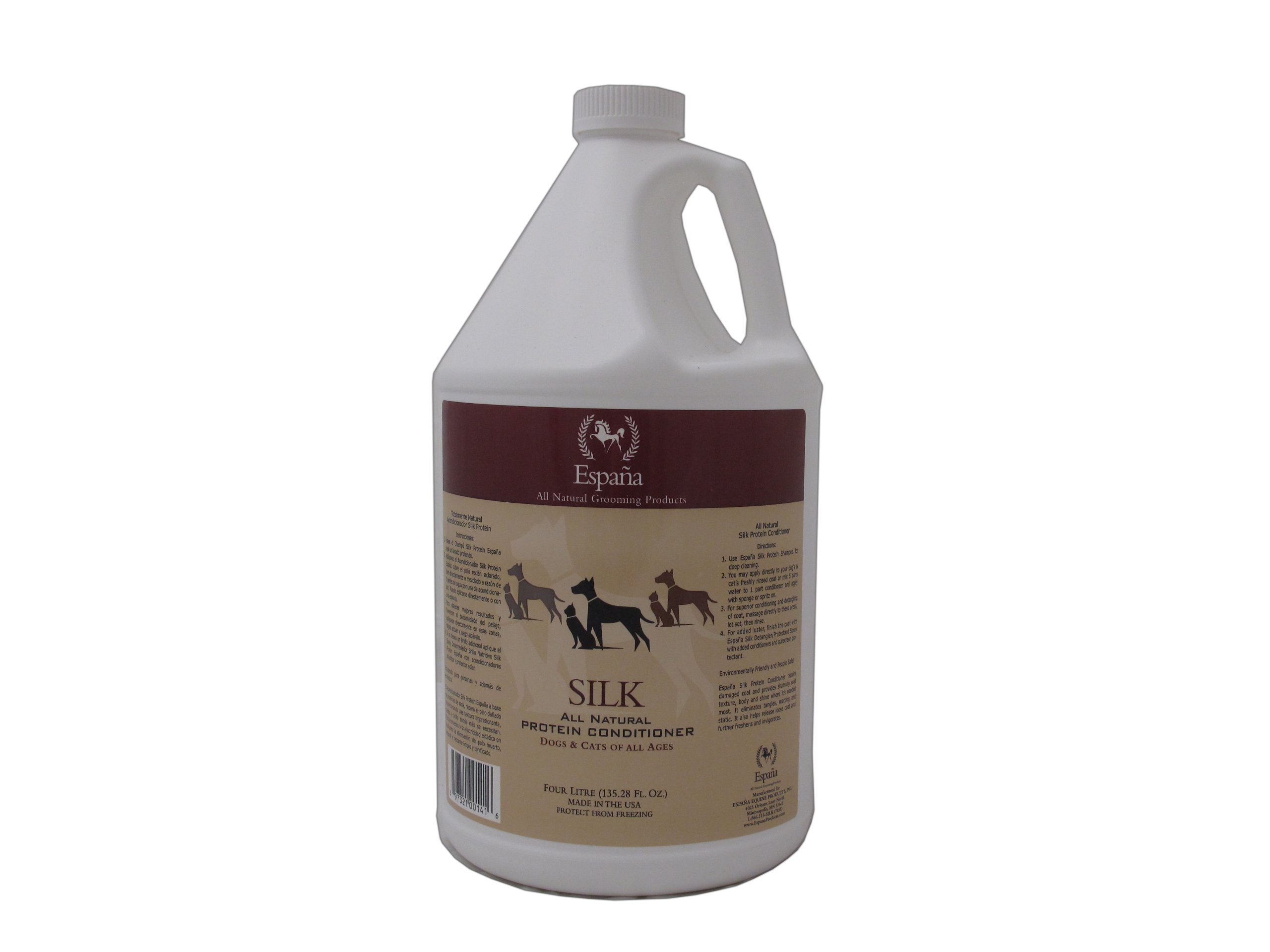 Espana Silk ESP1025DC Specially Formulated Silk Protein Conditioner for Dogs and Cats, 135.28-Ounce