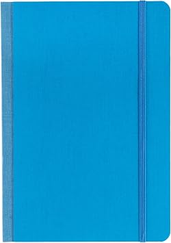 Fabriano Ecoqua Plus Fabric-Bound Notebook, 5.8" x 8.3", A5, Lined, Turquoise