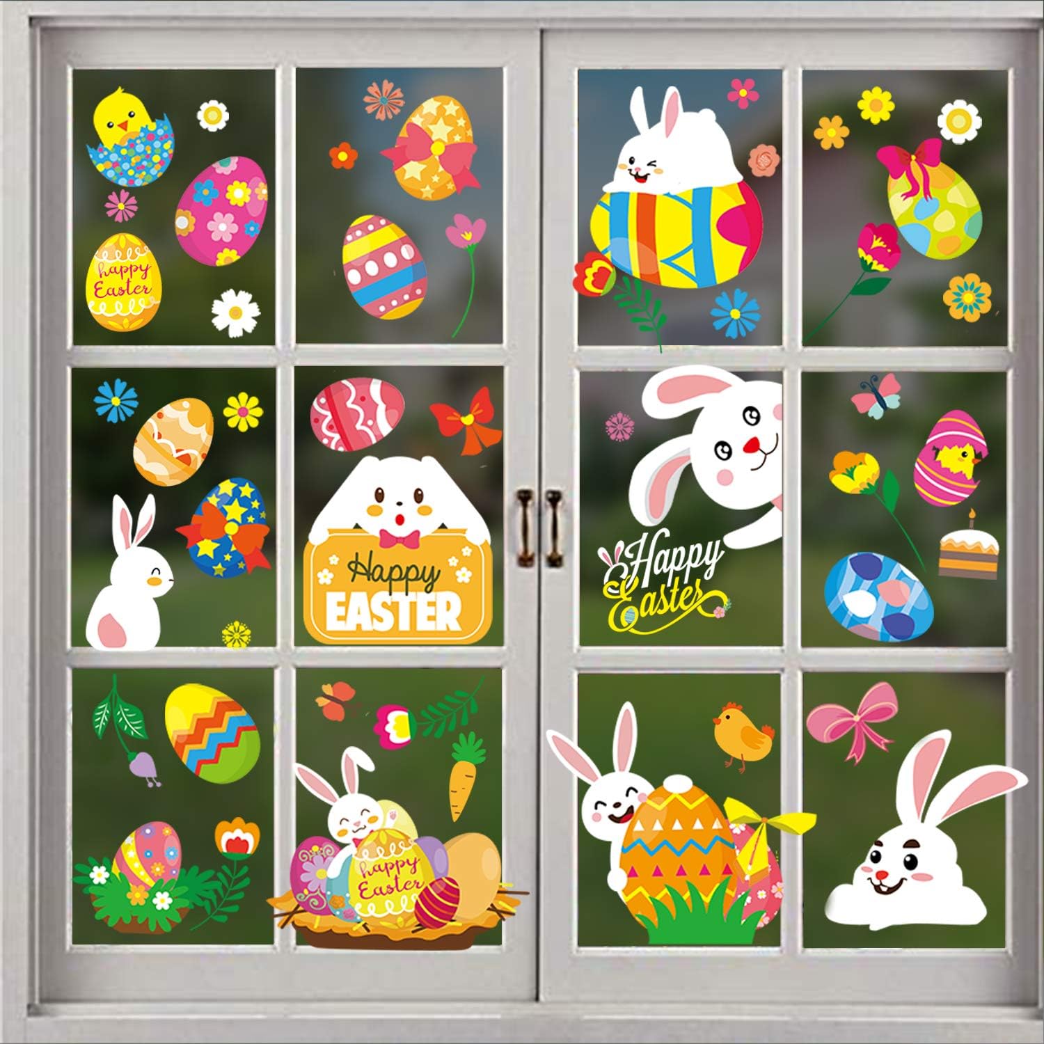 Easter Window Clings Decals Easter Window Decorations