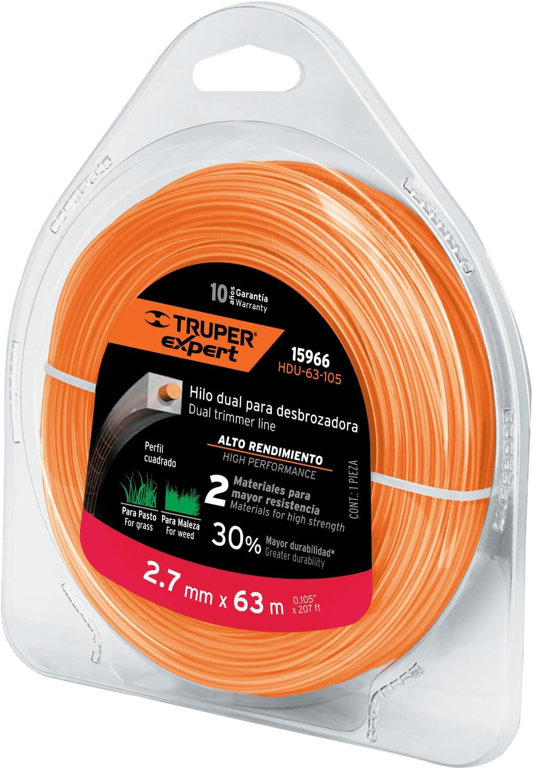 Dual thread brushcutter blister, 63 m, 0105 '